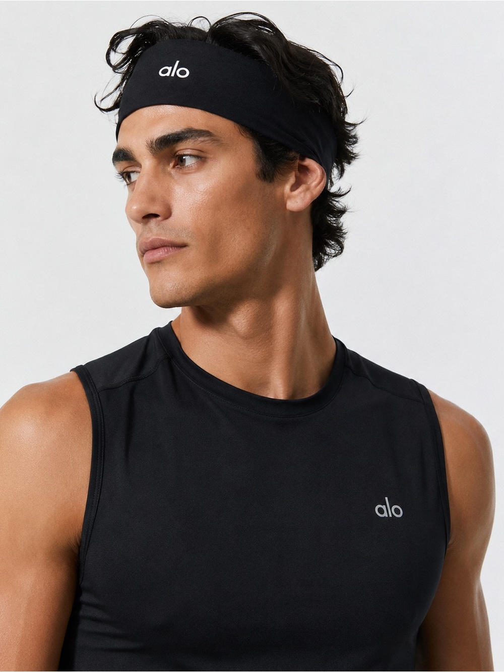 Alo Yoga Performance Conquer Headband Black OS NWT